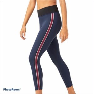Michi Ash Deep Sea Navy Athletic Crop Leggings size small